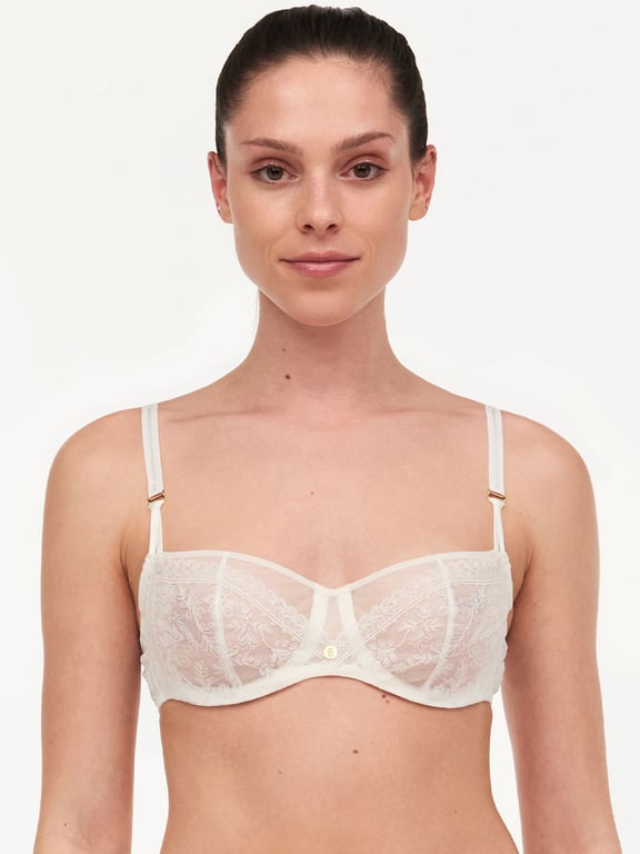 Chantelle | New Romance - New Romance Lace Underwire Demi Bra Ivory - 1