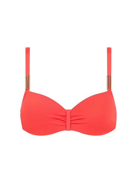 Chantelle | ICON - Icon Demi Underwire Swim Top Bright Coral - 2