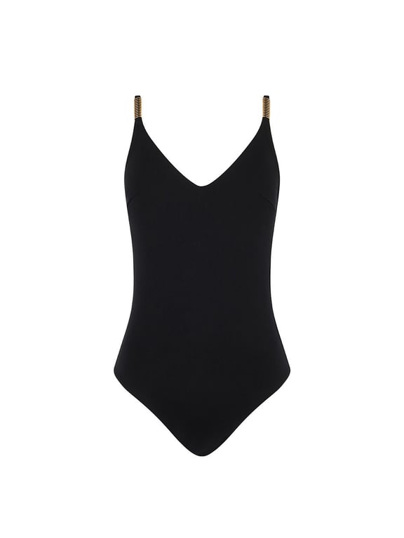 Icon Wireless Plunge Swimsuit Black