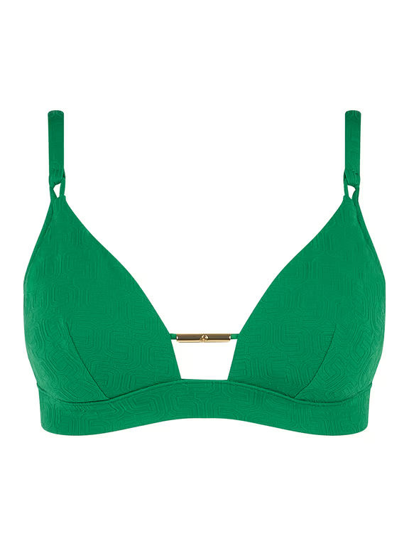 Hera Triangle Swim Top Emerald Green - 1
