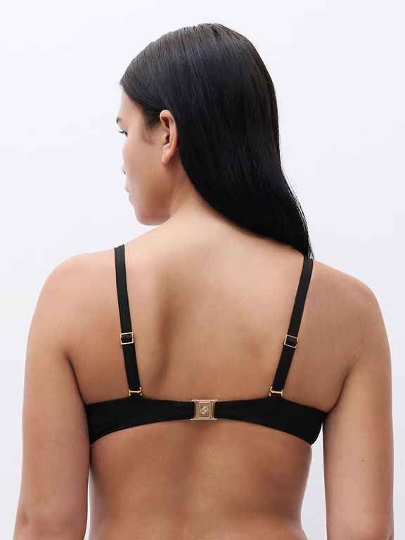 Eclipse Plunge Underwire Swim Top Black - 4