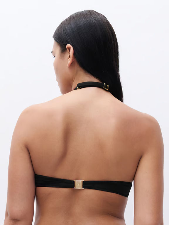 Eclipse Plunge Underwire Swim Top Black - 3