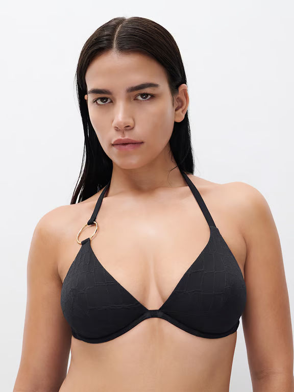 Chantelle | ECLIPSE - Eclipse Plunge Underwire Swim Top Black - 1