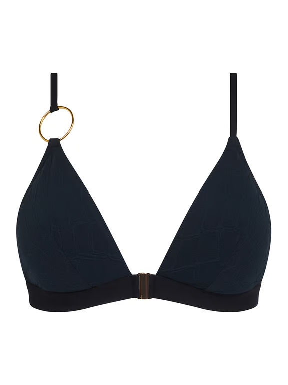 Eclipse Triangle Swim Top Black - 1