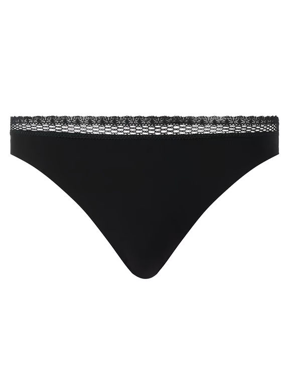Cozy Chic Thong Black - 1