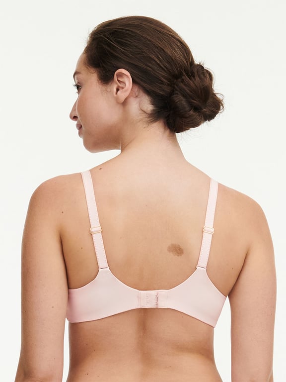 Chantelle | Orangerie Dream - Orangerie Dream Lace Contour Plunge Bra Taffeta Pink - 2