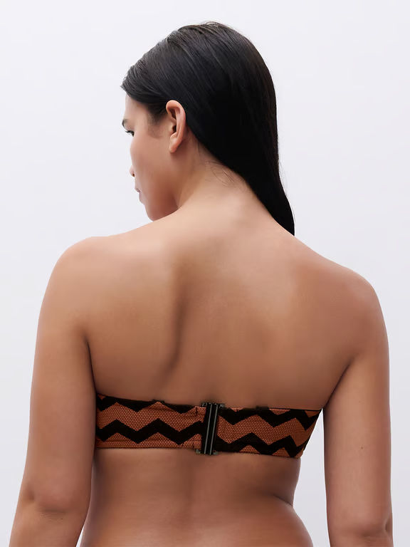 Totem Wirefree Bandeau Swim Top Hypnotic Earth - 5