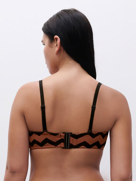 Totem Wirefree Bandeau Swim Top Hypnotic Earth - 2