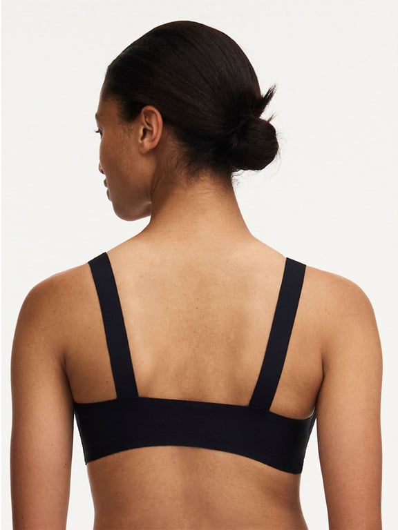 Chantelle Soft Stretch Stripes Bralette w/Removable Pads Black MD