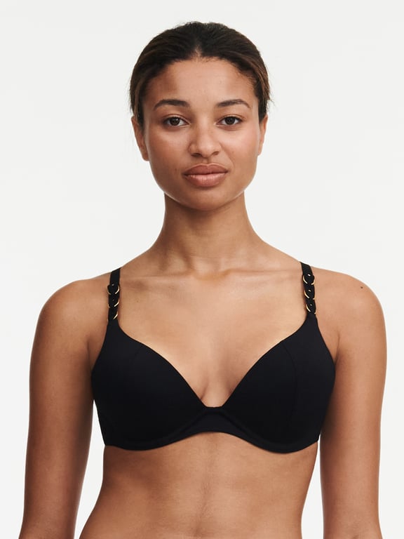 Emblem Bikini Swim Bottom Black