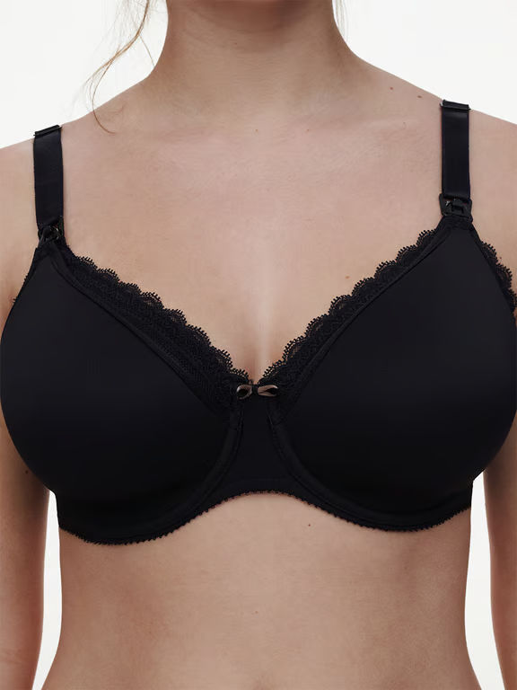 Merci Lightweight Nursing Bra Black - 4
