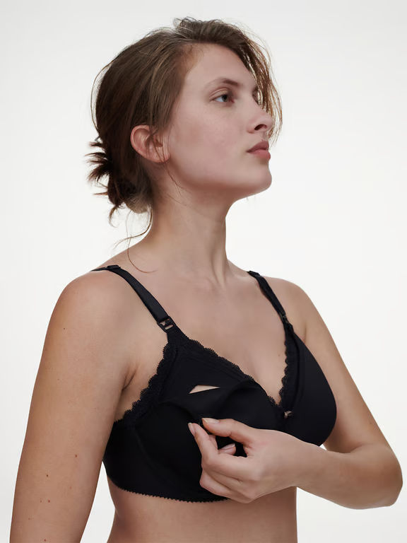 Merci Lightweight Nursing Bra Black - 3