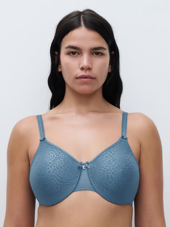 C Magnifique Seamless Unlined Minimizer Bra Jeans Blue - 0
