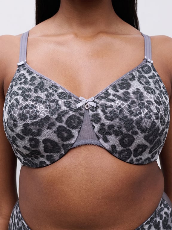 C Magnifique Seamless Unlined Minimizer Grey Leopard - 4
