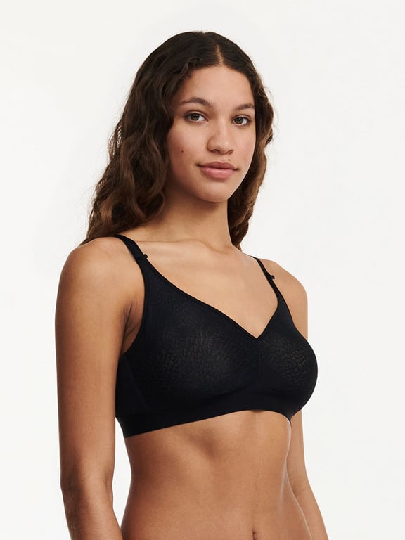 C Magnifique Full Bust Wirefree Bra Black - 2