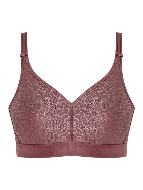C Magnifique Seamless Full Support Wireless Bra Rose Des Bois - 1