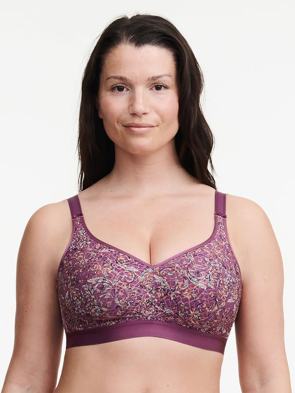 C Magnifique Full Bust Wirefree Bra Baroque Print - 0