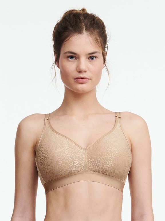 Buy Chantelle Norah Lace Full Support Wireless Bra - Pale Rose At 62% Off