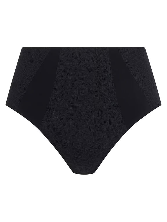 Pure Lace High Waist Support Brief Black - 1