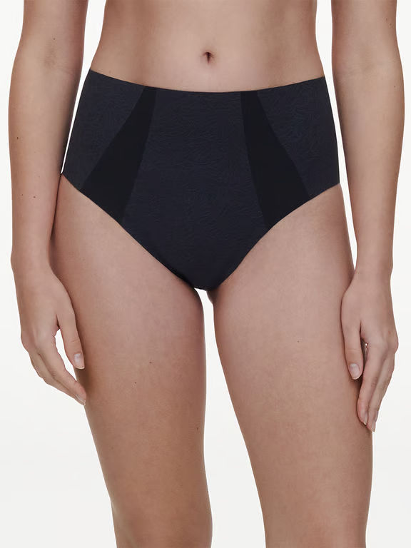 Pure Lace High Waist Support Brief Black - 0