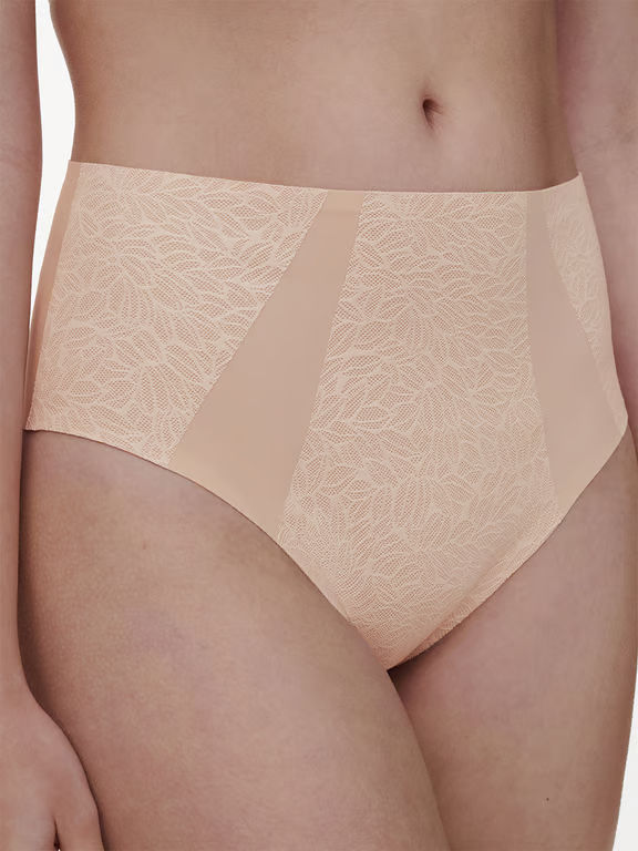 Pure Lace High Waist Support Brief Nude Blush - 3