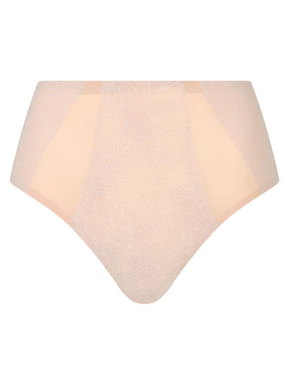 Pure Lace High Waist Support Brief Nude Blush - 1