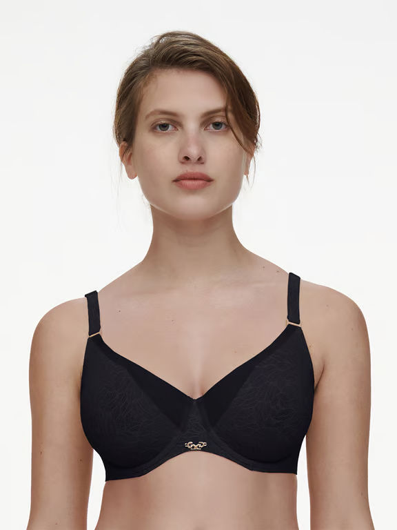 Chantelle | PURE LACE - Pure Lace Unlined Underwire Bra Black - 1