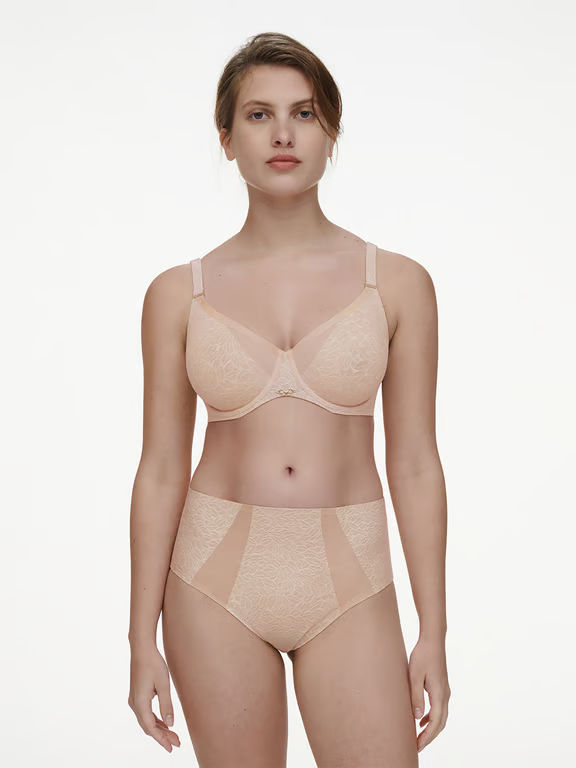 Pure Lace Unlined Underwire Bra Nude Blush - 4