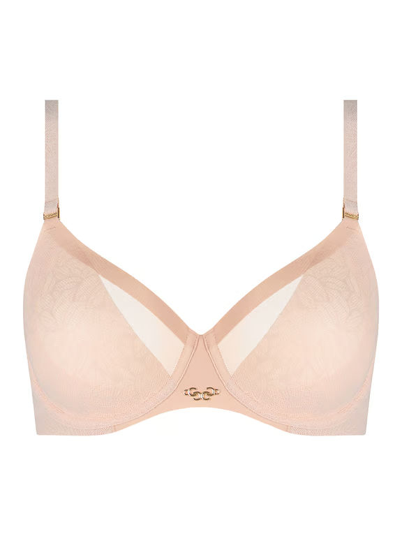 Pure Lace Unlined Underwire Bra Nude Blush - 1