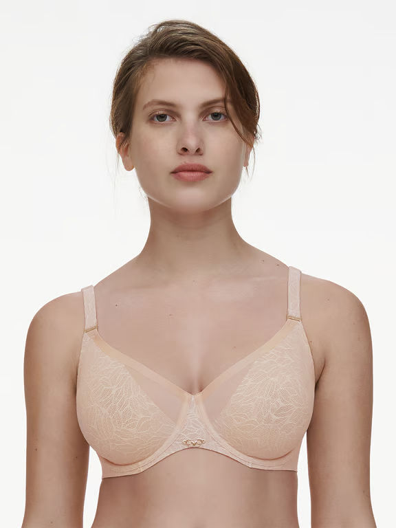 Pure Lace Unlined Underwire Bra Nude Blush - 0