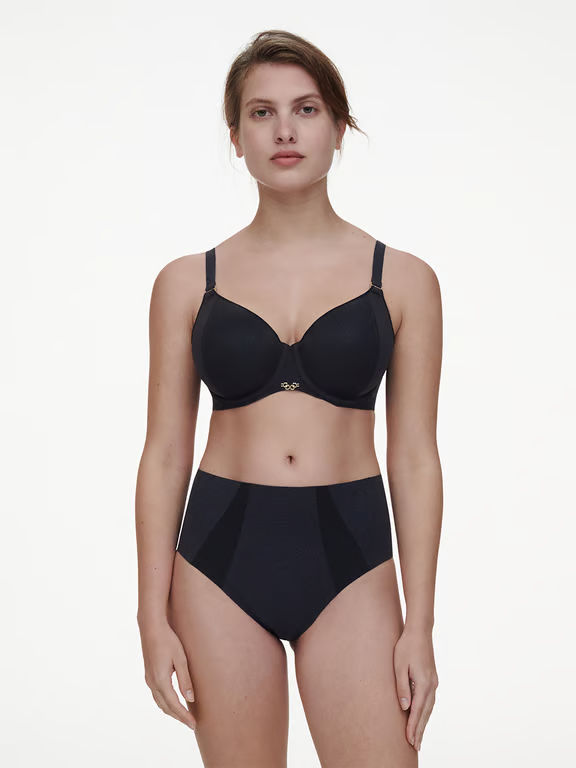 Pure Lace Smooth Lightweight T-Shirt Bra Black - 4