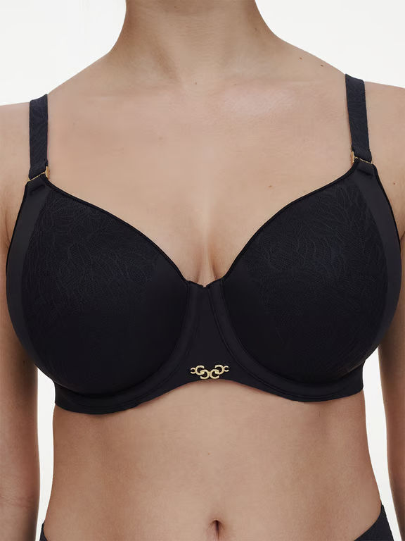 Pure Lace Smooth Lightweight T-Shirt Bra Black - 3