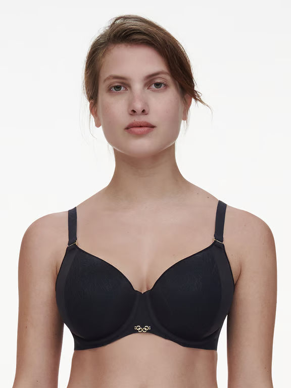 Chantelle | PURE LACE - Pure Lace Smooth Lightweight T-Shirt Bra Black - 1