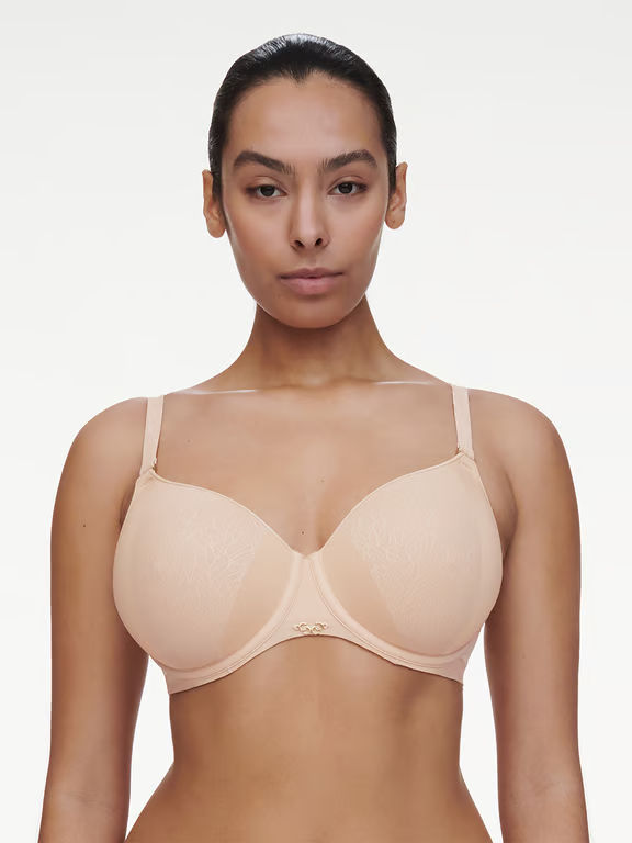 Pure Lace Smooth Lightweight T-Shirt Bra Nude Blush - 0