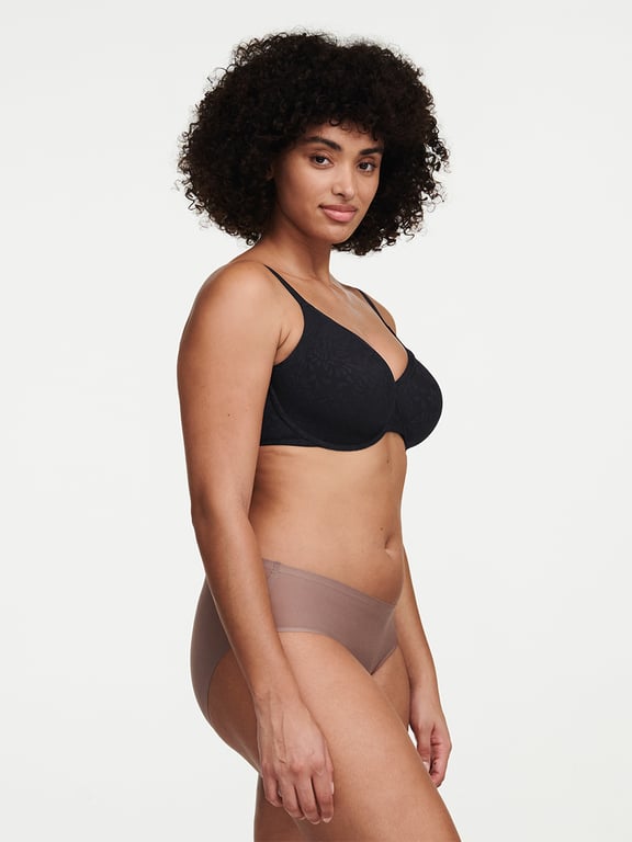 Chantelle 2051 C Natural Seamless Minimizer Underwire Bra Ebony 38DDD MSRP  $69