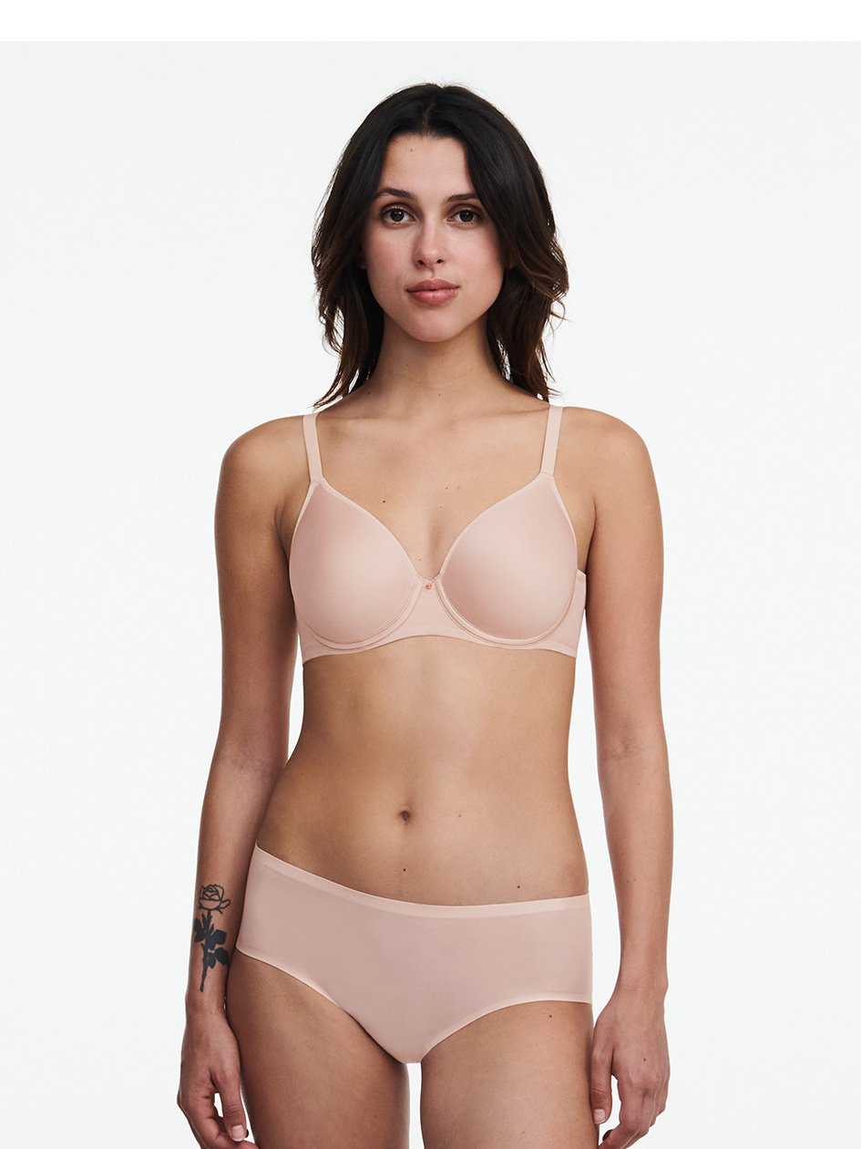 Comfort Chic Full Coverage Custom Fit Bra Nude Rose