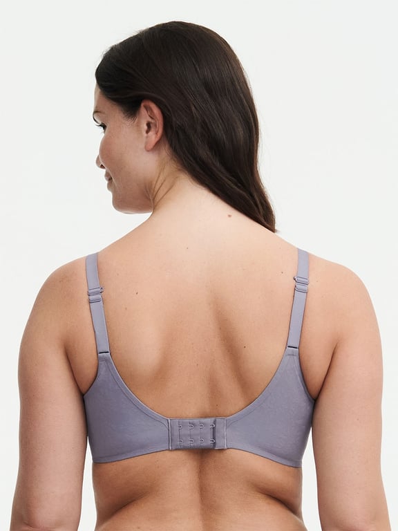 Comfort Chic Full Coverage Custom Fit Bra Smoke Grey - 1