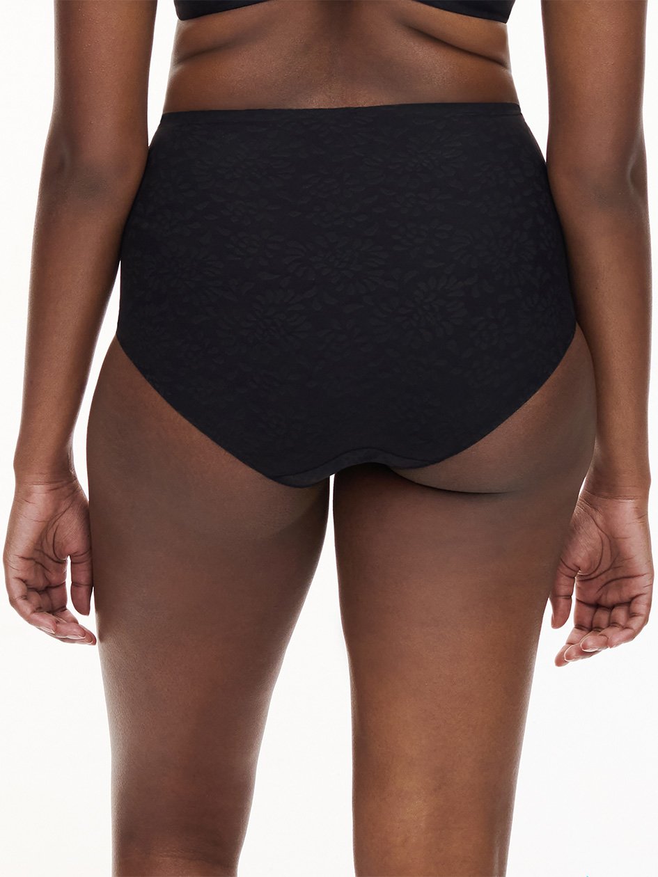 Comfort Chic High Waist Support Brief Black