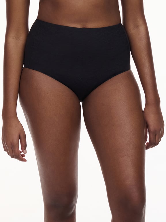 Comfort Chic High Waist Support Brief Black - 0