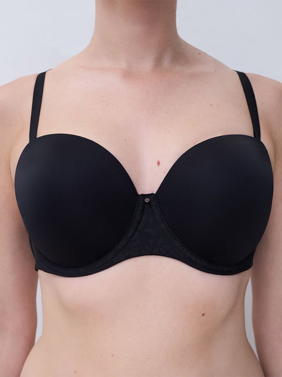 Comfort Chic Full Bust Strapless Bra Black - 3