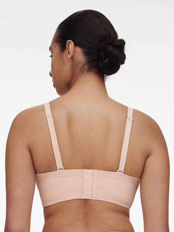 Comfort Chic Full Bust Strapless Bra Nude Rose - 4