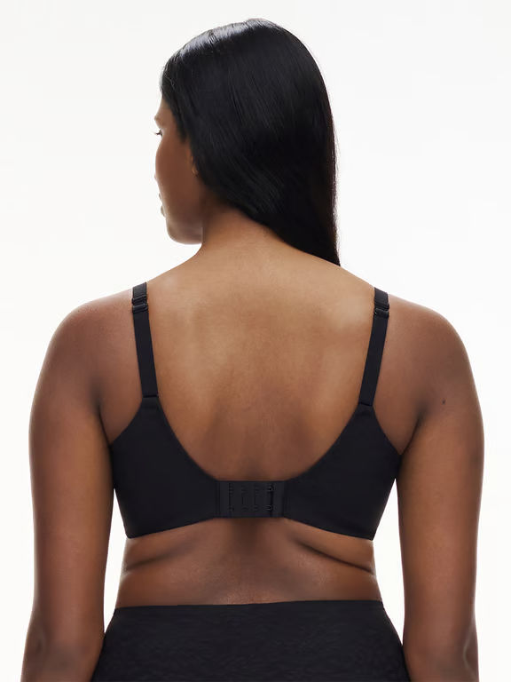 Comfort Chic Back Smoothing T-Shirt Bra Black - 2