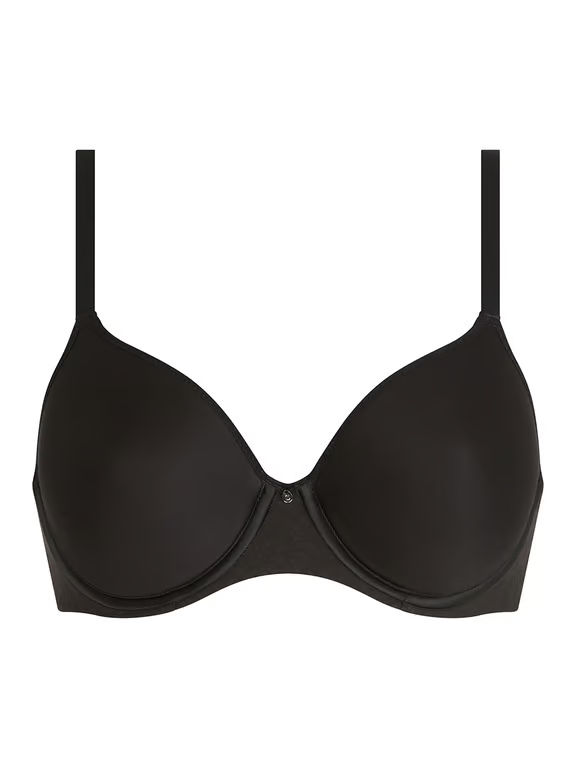 Comfort Chic Back Smoothing T-Shirt Bra Black - 0