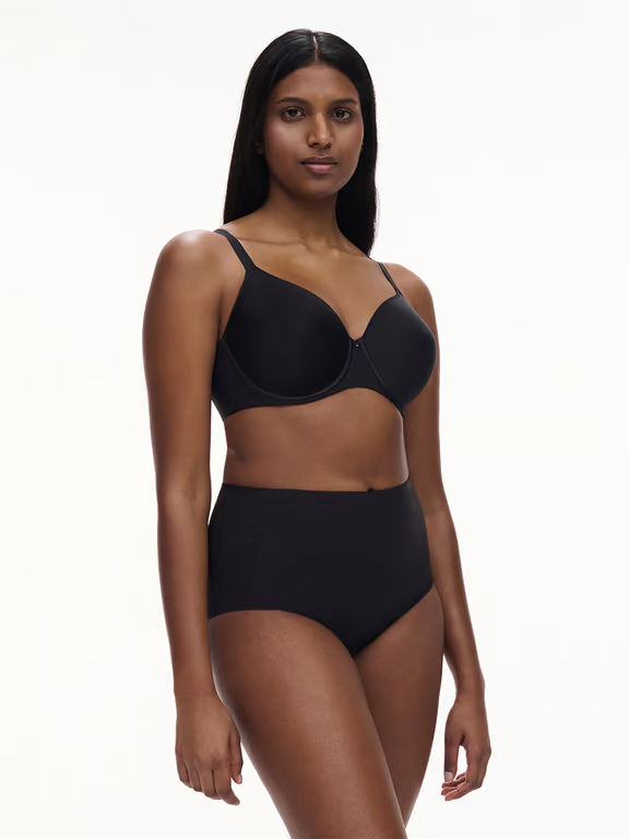 Comfort Chic Back Smoothing T-Shirt Bra Black - 4
