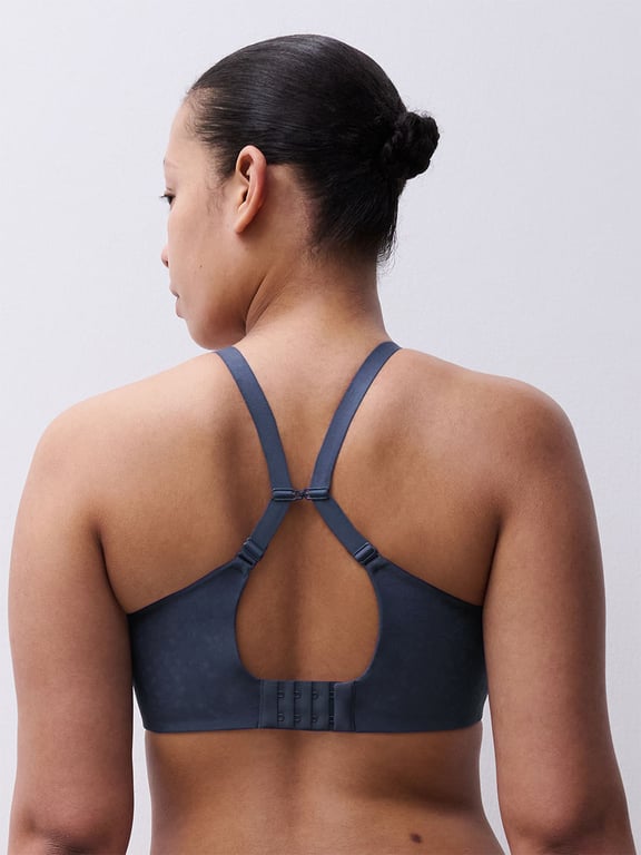 Comfort Chic Back Smoothing T-Shirt Bra Dark Charcoal - 4