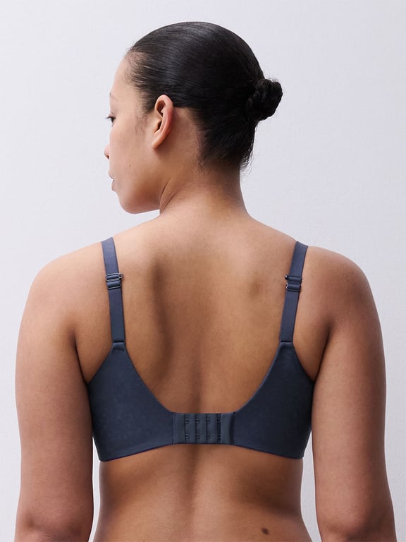 Comfort Chic Back Smoothing T-Shirt Bra Dark Charcoal - 3