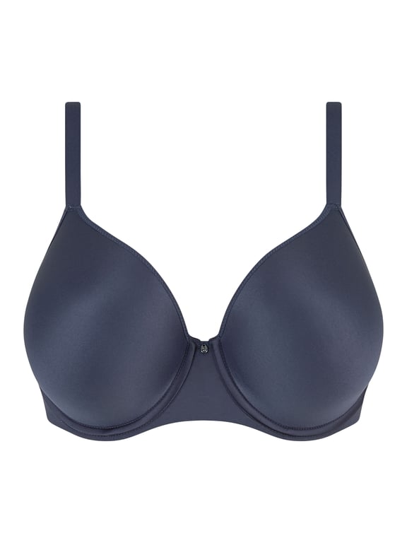 Chantelle | COMFORT CHIC - Comfort Chic Back Smoothing T-Shirt Bra Dark Charcoal - 2