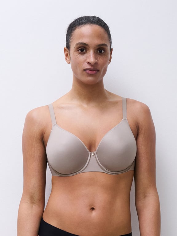 Chantelle | Comfort Chic - Comfort Chic Back Smoothing Full Coverage T-Shirt Bra Mineral Grey - 1