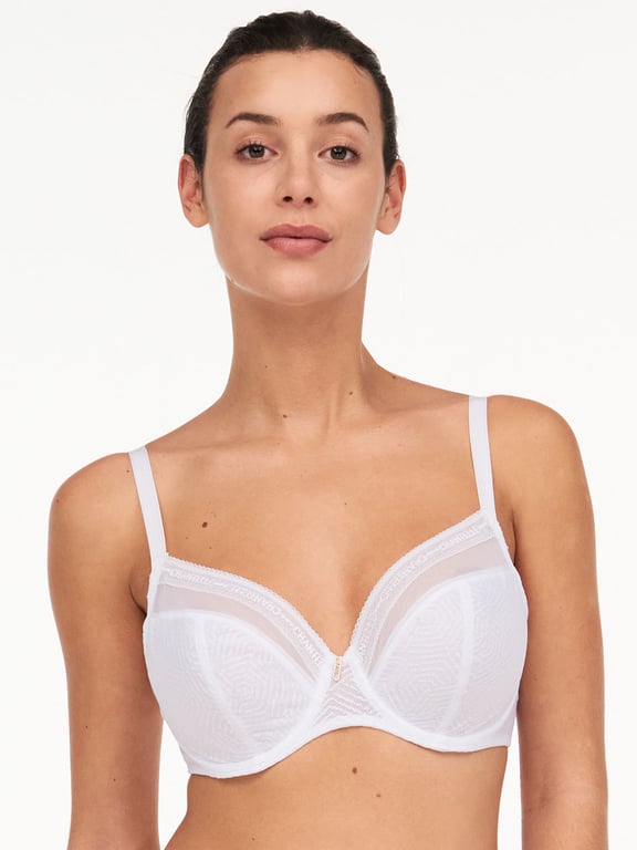 Modern Support Plunge Underwire Bra White - 0