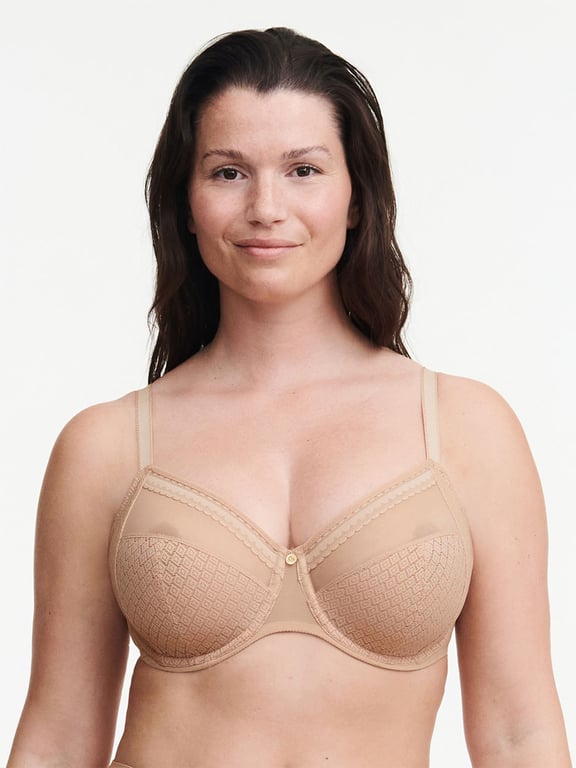 Chantelle | Lucie Lace Comfort - Lucie Lace Comfort Underwire Bra Clay Nude - 1